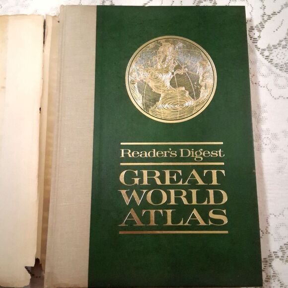 Reader's Digest Great World Atlas Third Printing 1969 2nd Ed  w/  Dust Cover - Picture 2 of 16